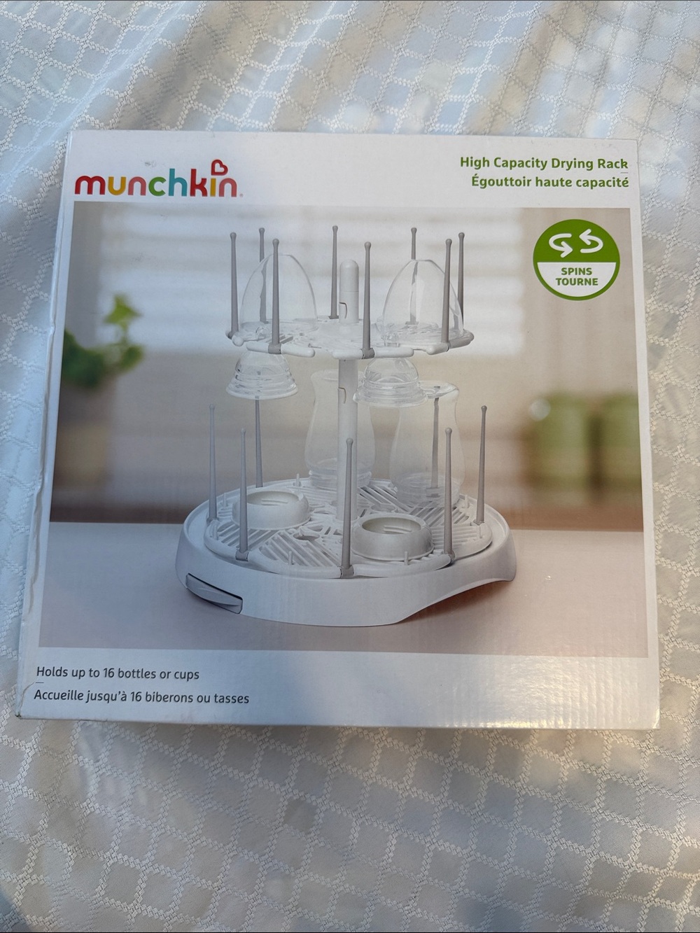 Munchkin White Spinning High Capacity Bottle Drying Rack
